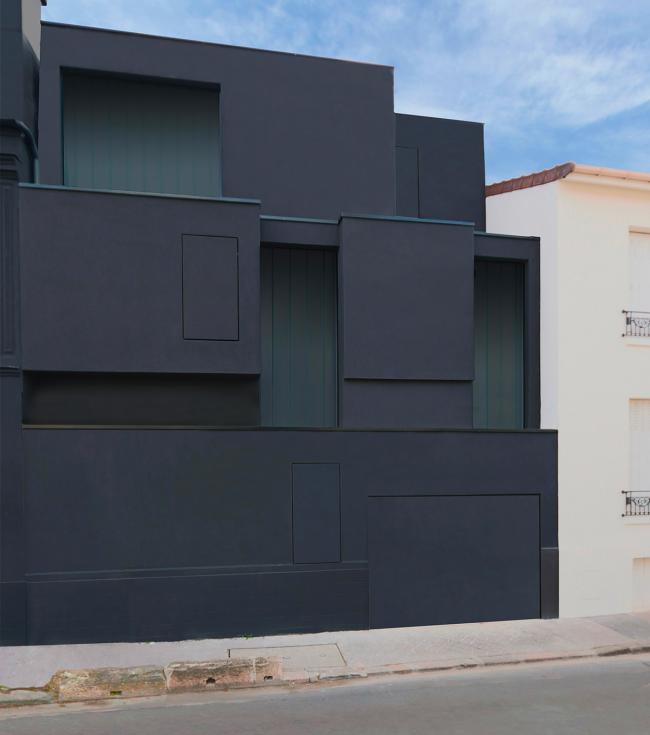 BIM建筑|巴黎“黑屋” 3BOX92 / Stephane Malka Architecture