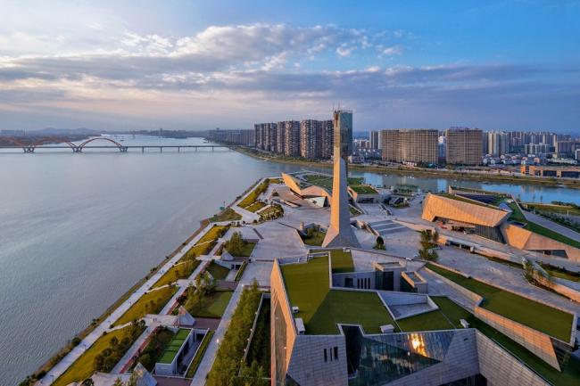 BIM建筑|长沙滨江文化园（长沙三馆一厅）/ 华南理工年夜学建筑设计研讨院陶郅工作室