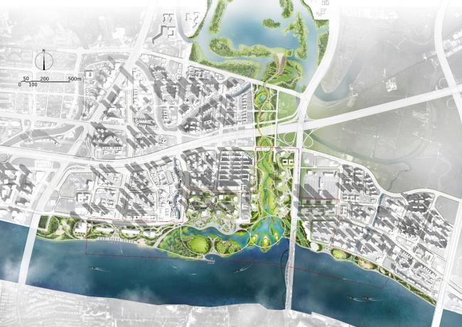 BIM建筑|广州CBD南区呈现新城市景不雅，由德国安博戴水道+庄子玉工作室结合打造年夜湾区新门户