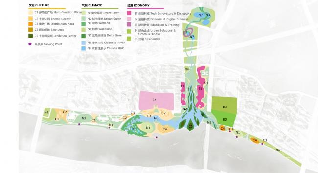 BIM建筑|广州CBD南区呈现新城市景不雅，由德国安博戴水道+庄子玉工作室结合打造年夜湾区新门户