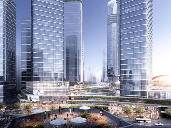 BIM建筑|广州CBD南区呈现新城市景不雅，由德国安博戴水道+庄子玉工作室结合打造年夜湾区新门户