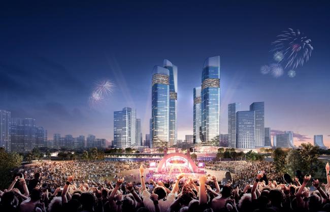 BIM建筑|广州CBD南区呈现新城市景不雅，由德国安博戴水道+庄子玉工作室结合打造年夜湾区新门户