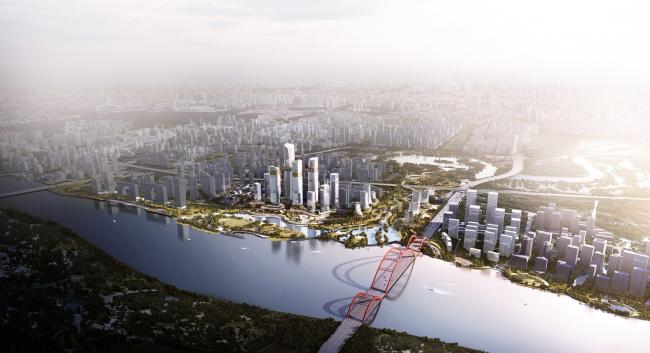 BIM建筑|广州CBD南区呈现新城市景不雅，由德国安博戴水道+庄子玉工作室结合打造年夜湾区新门户