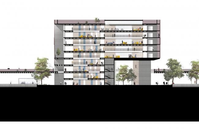 BIM建筑|火红色衬着年夜地，喧哗和安静并存：塔帕年夜学学生宿舍一期工程