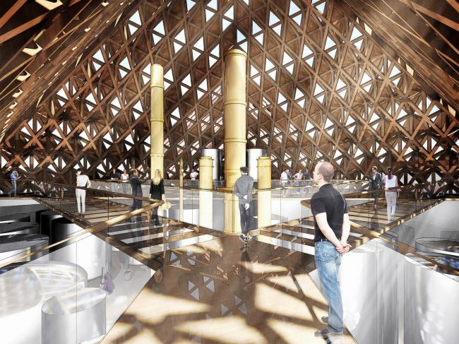 BIM建筑|坂茂颁布“猫头鹰威士忌酒厂”计划，三座木构造“金字塔”挑衅光影关系