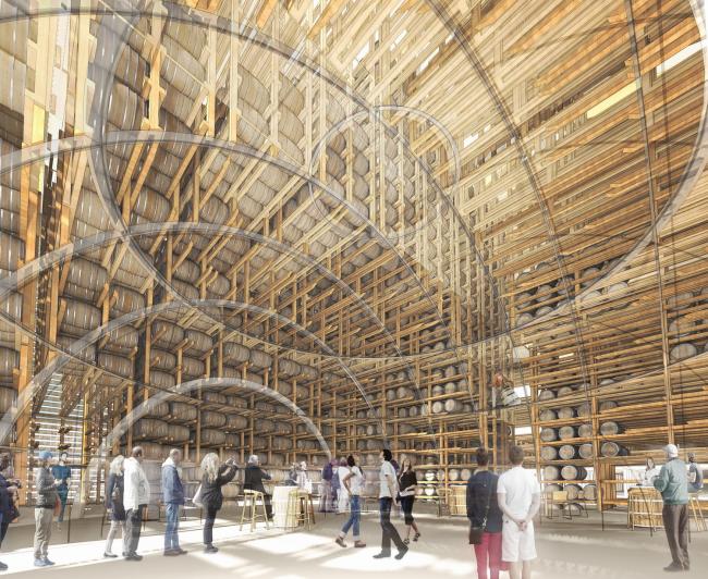 BIM建筑|坂茂颁布“猫头鹰威士忌酒厂”计划，三座木构造“金字塔”挑衅光影关系