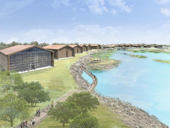 BIM建筑|坂茂颁布“猫头鹰威士忌酒厂”计划，三座木构造“金字塔”挑衅光影关系