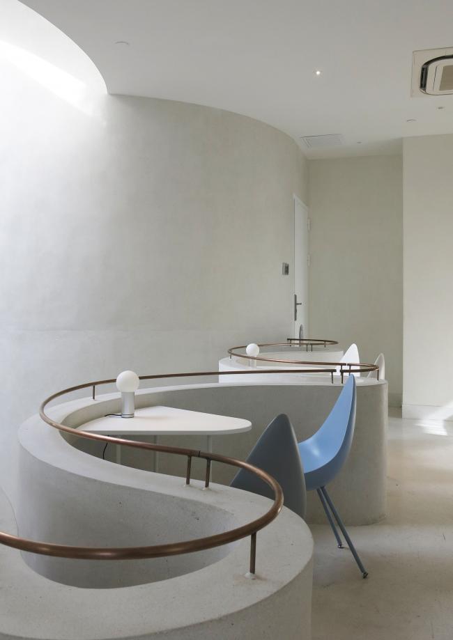 BIM建筑|旋曲空间谱写出活动的音乐——上海鹰集咖啡丰富里店 / 不迫建筑工作室