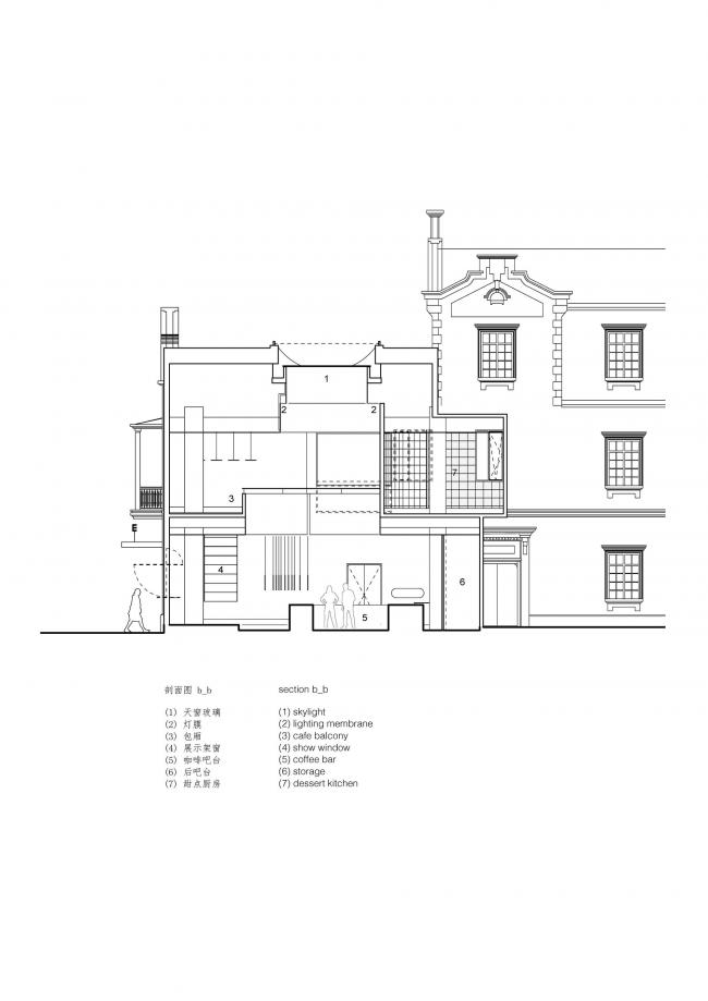 BIM建筑|旋曲空间谱写出活动的音乐——上海鹰集咖啡丰富里店 / 不迫建筑工作室