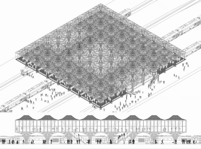 BIM建筑|枝桠交织有序的'树'状空间：河南珑府生涯体验中间 / 罗宇杰工作室