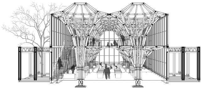 BIM建筑|枝桠交织有序的'树'状空间：河南珑府生涯体验中间 / 罗宇杰工作室