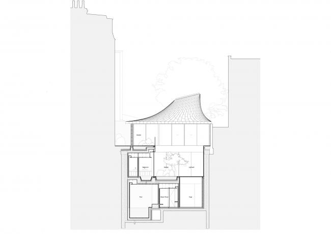 BIM建筑|弧曲屋顶瞻仰天空，栖身空间深埋年夜地——伦敦隐秘的花圃室第