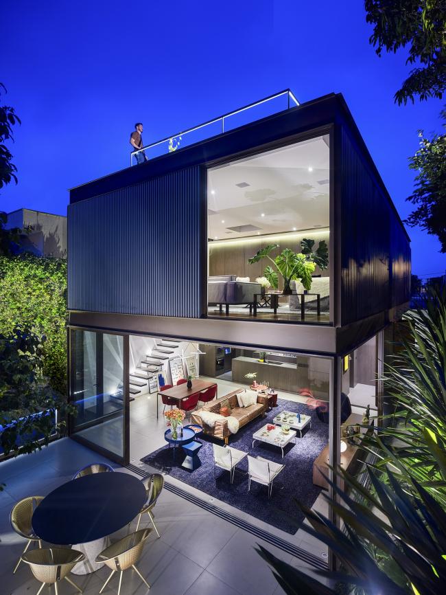 BIM建筑|清透现代的玻璃盒子/巴西盒子室第
