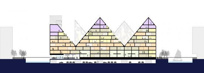 BIM建筑|锯齿相错，仿佛悬浮海面的冰猴子寓