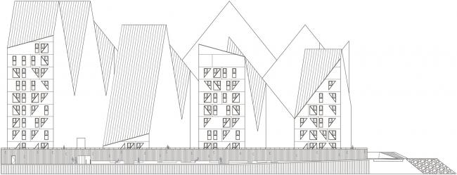 BIM建筑|锯齿相错，仿佛悬浮海面的冰猴子寓