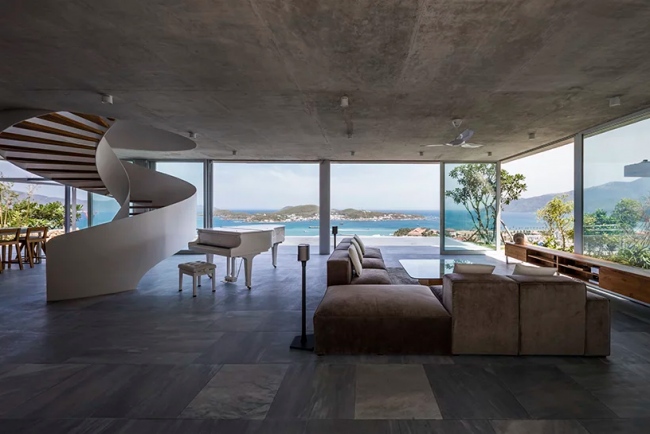 BIM建筑|悬空于年夜海之上，纵享天水合一：越南石头室第