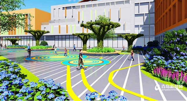 装配式|西海岸24班五台山小学开建 打造教学综合体建筑