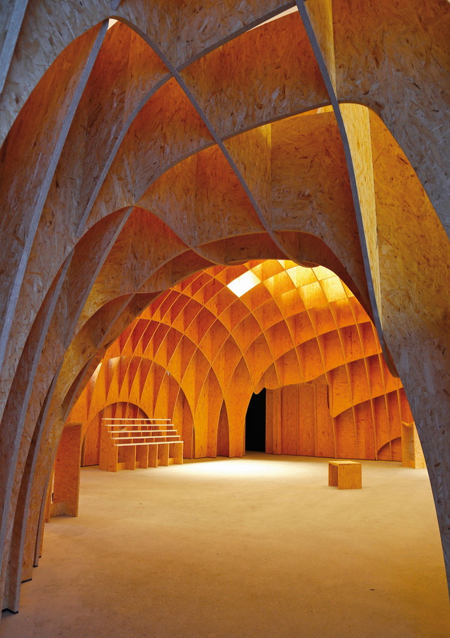 BIM建筑|几何象形般的三围体块：西格兰白色村落教堂/schneider+schumacher