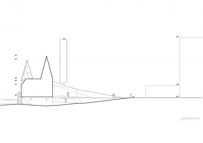 BIM建筑|几何象形般的三围体块：西格兰白色村落教堂/schneider+schumacher