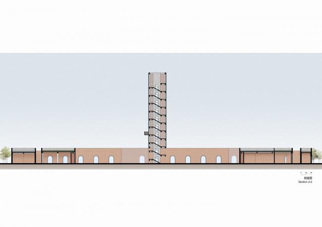 BIM建筑|湿地中的红砖塔 / 空格建筑