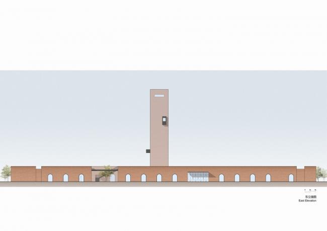 BIM建筑|湿地中的红砖塔 / 空格建筑