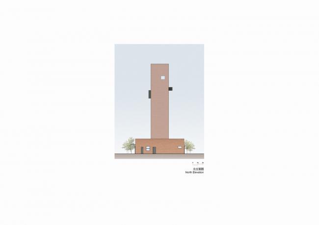 BIM建筑|湿地中的红砖塔 / 空格建筑