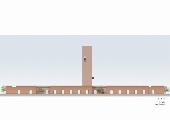 BIM建筑|湿地中的红砖塔 / 空格建筑