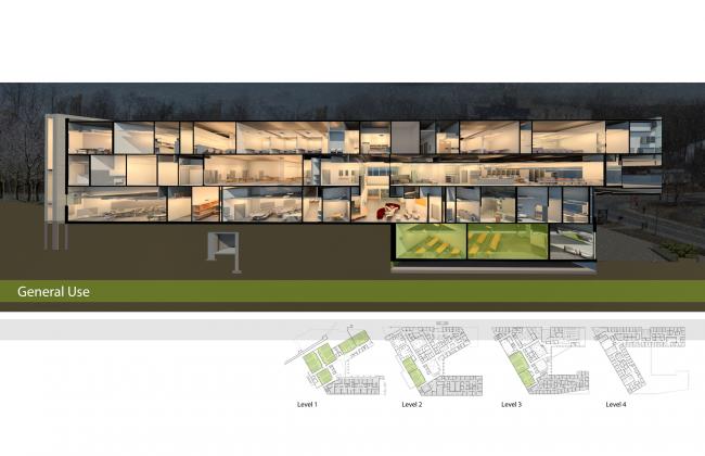 BIM建筑|跨界交换空间——西安粗略年夜学护理学院与信息媒体研讨院讲授楼