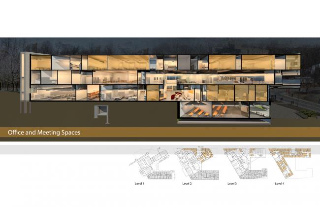 BIM建筑|跨界交换空间——西安粗略年夜学护理学院与信息媒体研讨院讲授楼