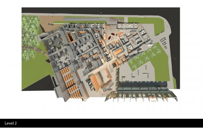 BIM建筑|跨界交换空间——西安粗略年夜学护理学院与信息媒体研讨院讲授楼