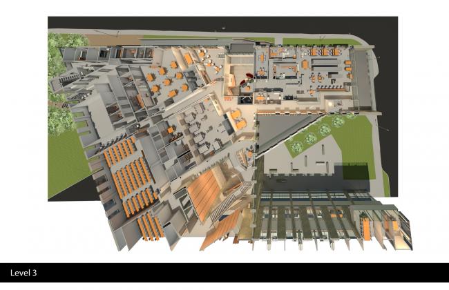 BIM建筑|跨界交换空间——西安粗略年夜学护理学院与信息媒体研讨院讲授楼