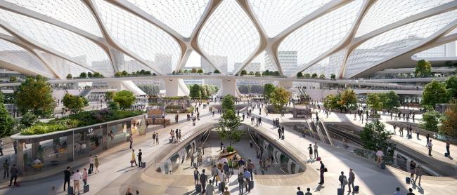 BIM建筑|UNStudio颁布荷兰海牙“中心立异区”计划，应对将来城市成长和可连续性