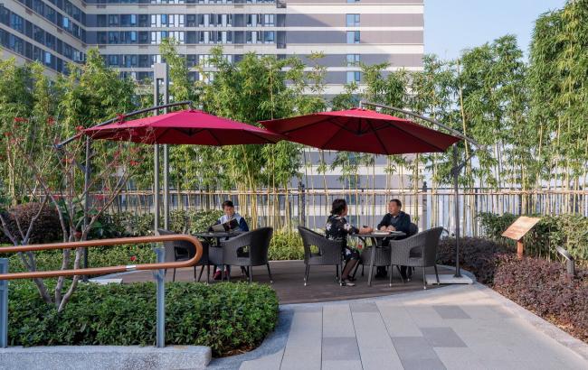 BIM建筑|善意景不雅，颐居乐土——重庆龙湖颐年公寓康复花圃 | GVL怡境国际设计团体+张玲