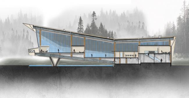 BIM建筑|展翅而飞的鹰：武汉朗廷元著生涯方法体验馆 / 成执建筑