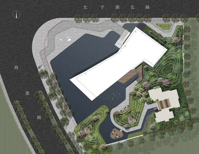 BIM建筑|展翅而飞的鹰：武汉朗廷元著生涯方法体验馆 / 成执建筑
