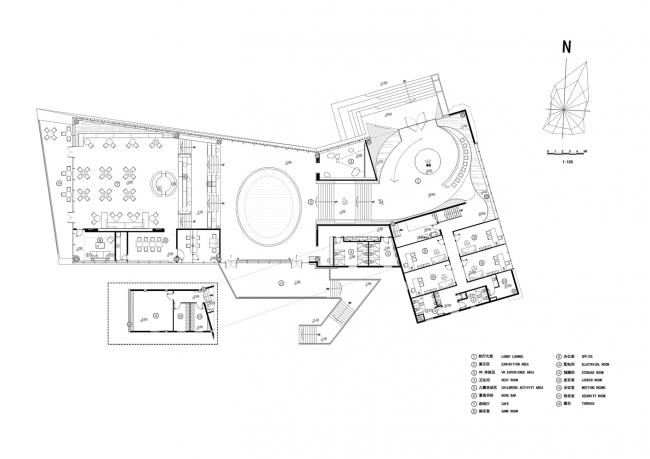 BIM建筑|展翅而飞的鹰：武汉朗廷元著生涯方法体验馆 / 成执建筑
