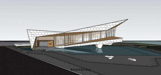 BIM建筑|展翅而飞的鹰：武汉朗廷元著生涯方法体验馆 / 成执建筑
