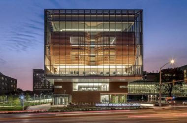 BIM建筑|玻璃幕墙下的土红色体量：堪萨斯年夜学医学中间年夜楼-BIM建筑网