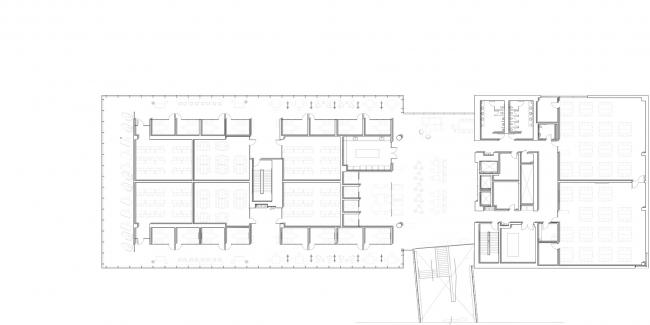 BIM建筑|玻璃幕墙下的土红色体量：堪萨斯年夜学医学中间年夜楼