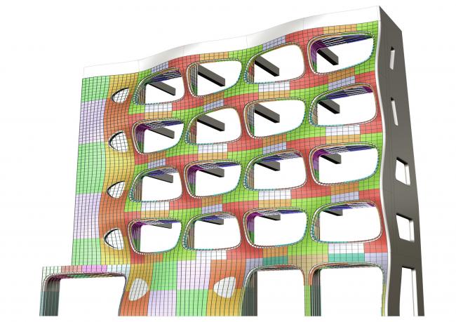 BIM建筑|动感海浪演绎城市景不雅：韩国首尔办公楼