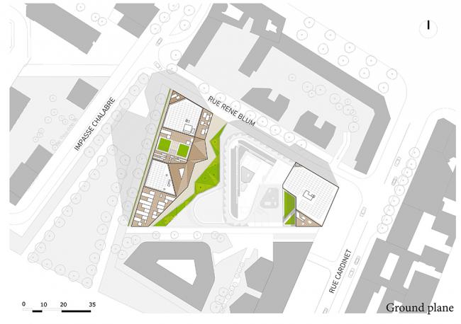 BIM建筑|棱角分明，有机生态的微城市中间——巴黎公园综合体/Jean Bocabeille建筑师事务所