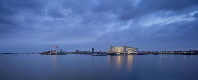 BIM建筑|八角星的体量外形好像伸向世界的灵敏触角/丹麦结合国城办公中间年夜楼