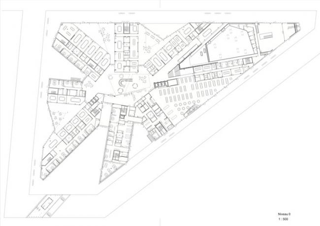 BIM建筑|八角星的体量外形好像伸向世界的灵敏触角/丹麦结合国城办公中间年夜楼