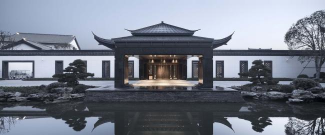 BIM建筑|白墙黒瓦，古典重现！绍兴饭馆改扩建晋升工程 / 浙江年夜学建筑设计研讨院