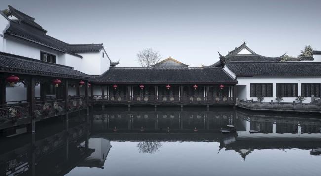 BIM建筑|白墙黒瓦，古典重现！绍兴饭馆改扩建晋升工程 / 浙江年夜学建筑设计研讨院