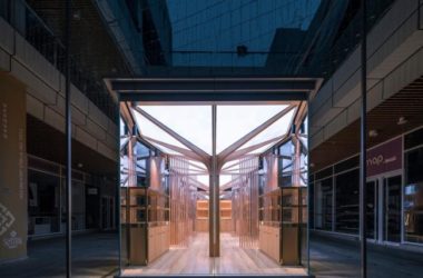 BIM建筑|张开胳臂，伞骨下营造澄明空间：承启造物非遗快闪店 / UUA建筑师事务所-BIM建筑网