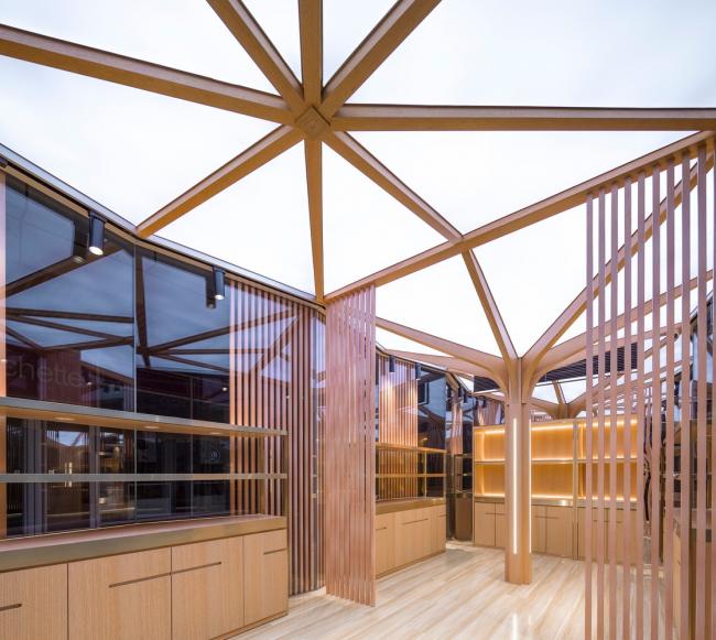 BIM建筑|张开胳臂，伞骨下营造澄明空间：承启造物非遗快闪店 / UUA建筑师事务所