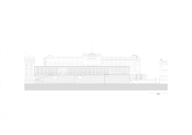 BIM建筑|柏林博物馆岛宁静素白的柱廊美术馆