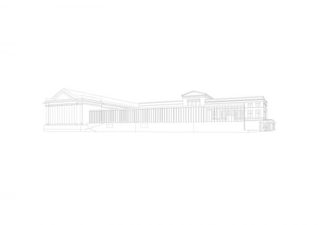 BIM建筑|柏林博物馆岛宁静素白的柱廊美术馆