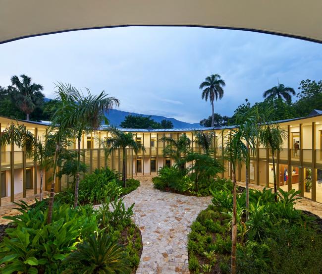 BIM建筑|带有热带建筑记忆的法国驻海地年夜使馆 / Explorations Architecture